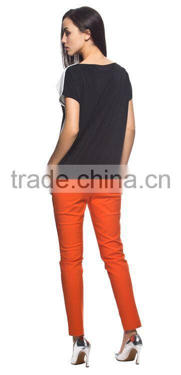 Fashional white and black t shirt wholesale