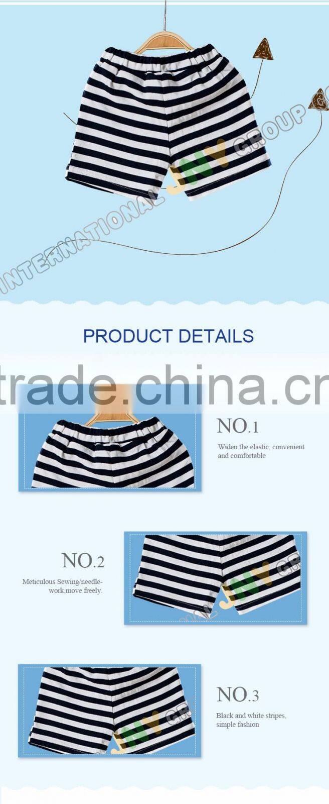 China Supplier Girls Child Suit Clothes Short Striped T-Shirt Pant Clothing Sets