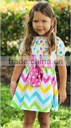 baby girls Easter chevron dress easter girls baby dress 2015 new