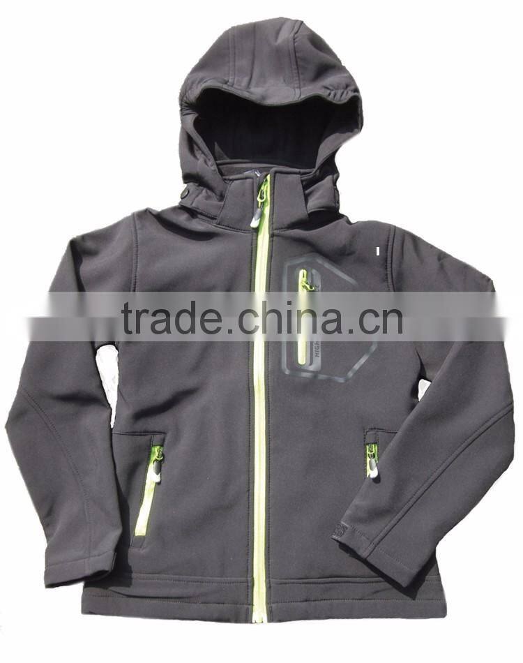 Wholesale children clothes cute kids softshell jacket