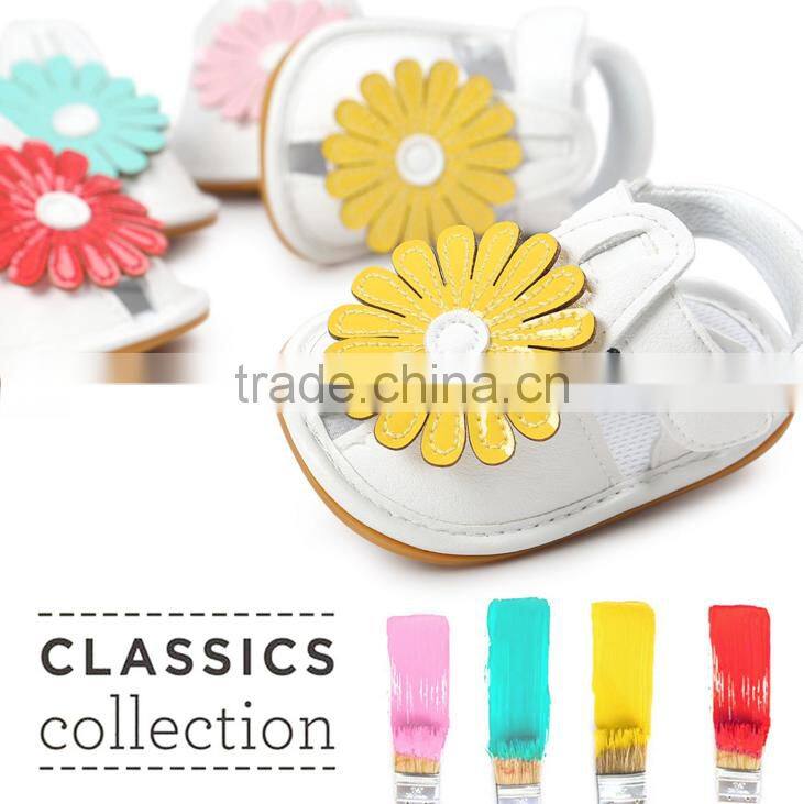 sunflower baby summer sandals, baby leather sandals