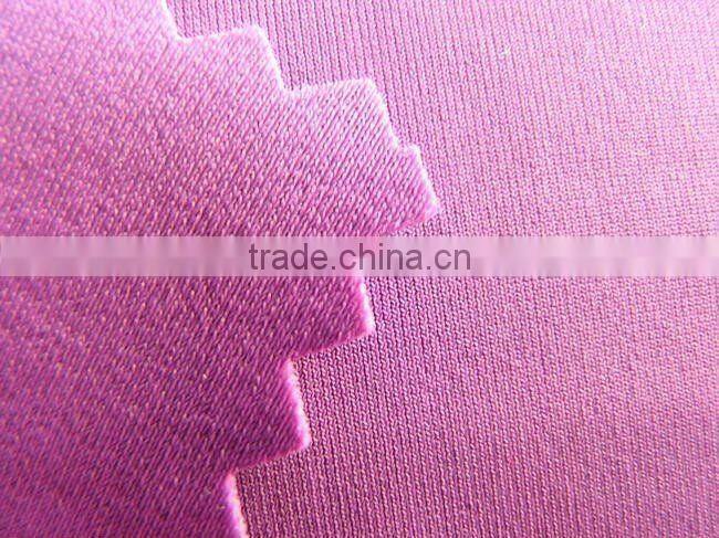 100% polyester knitted interlock 170g/y,60''plain dyed