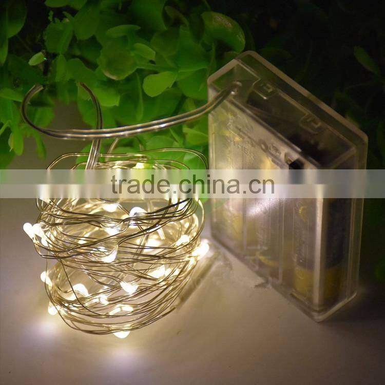 4M 40LEDS Copper Wire 3AA Battery Powered LED String Lights
