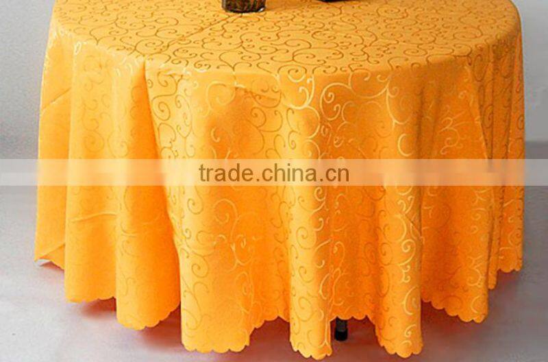 Wholesale Cheap Round Polyester Table Cloth For Wedding