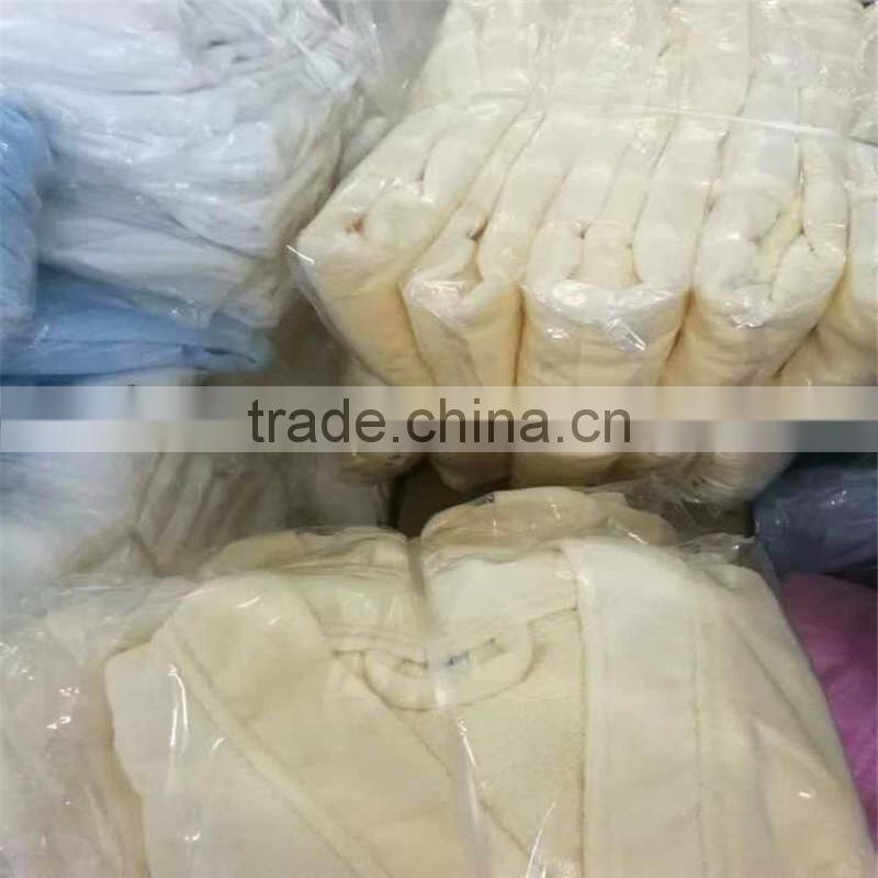 Custom Plain Color Cotton Terry Fabric Bath Robe