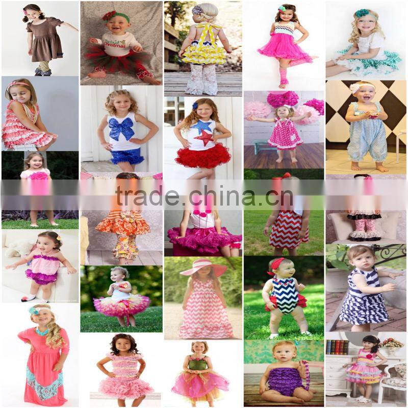 New Arrival! Wholesale Boutique cute fashion fancy pageant new born baby dress for babies competition for kids fluffy skirt