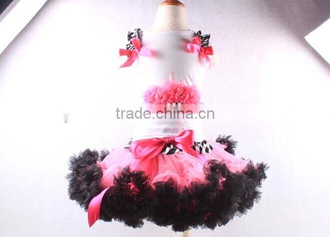 2015Wholesale Fluffy Chiffon Baby Pettiskirt For Infants Holiday Party Wear Pettiskirt Newborn Girls Ruffle Pettiskirt