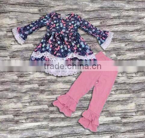 2017 New arrival cute Halloween party clothing for girls design Kids toddler girl clothing sets