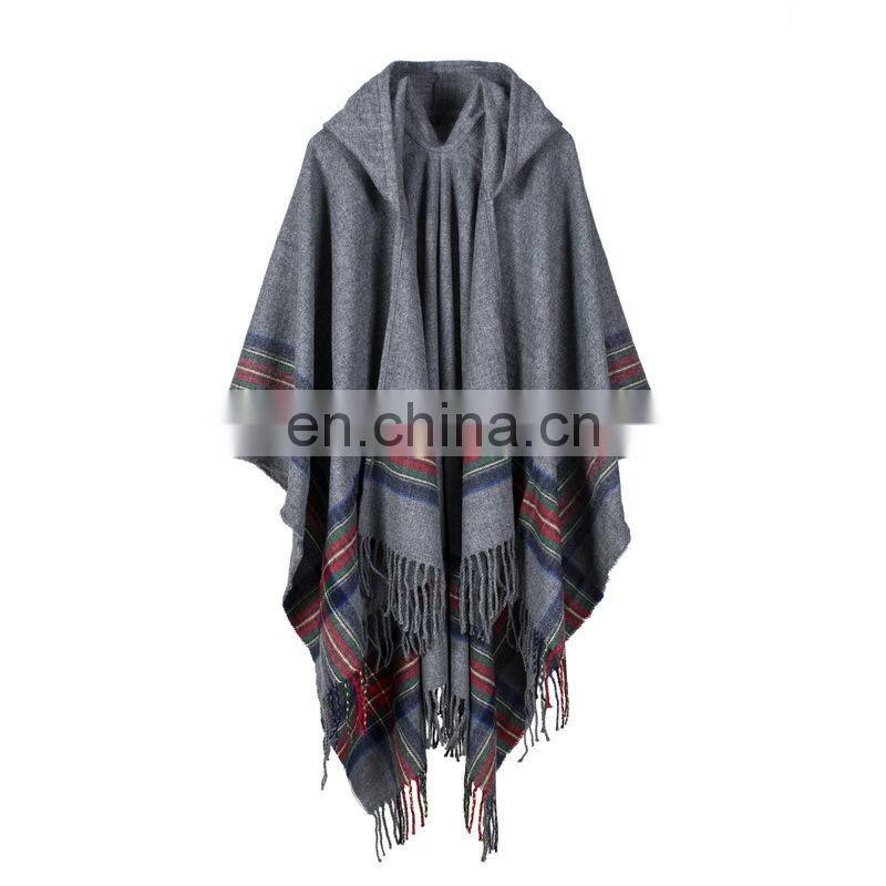 Color Cashmere Jacquard Shawl Scarf Fashion Cloak
