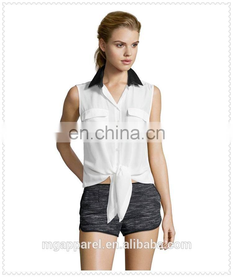 best selling girls woven beautiful blouse designs low price