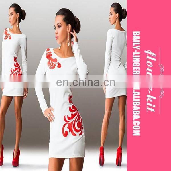 latest design women bodycon dress fashion long sleeve casual dress for women