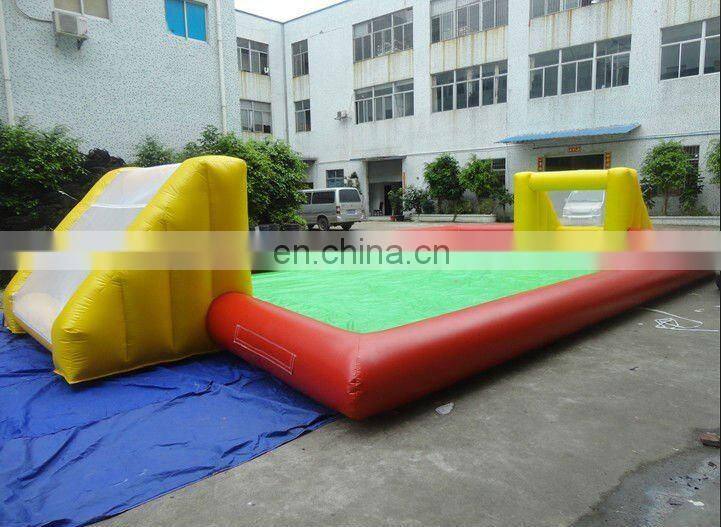 top sell Inflatable football pitch/ football goal shooting games