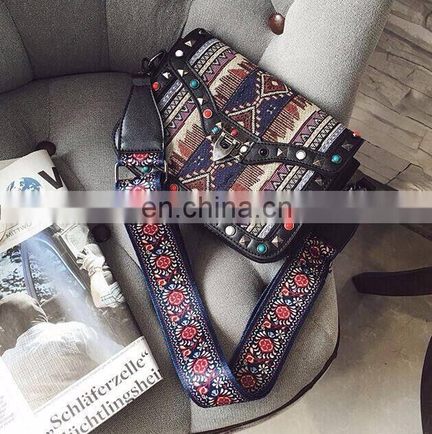 Buttferly printing Extra long bag strap bag belt