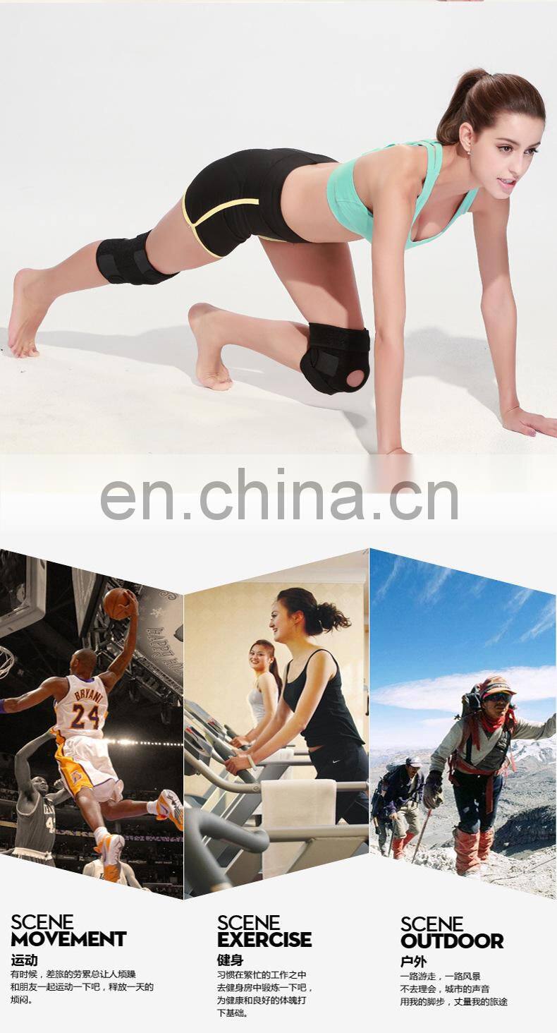 Knee Support, Open-Patella Stabilizer with Adjustable Strapping & Extra-Thick Breathable Neoprene Sleeve#DS-02