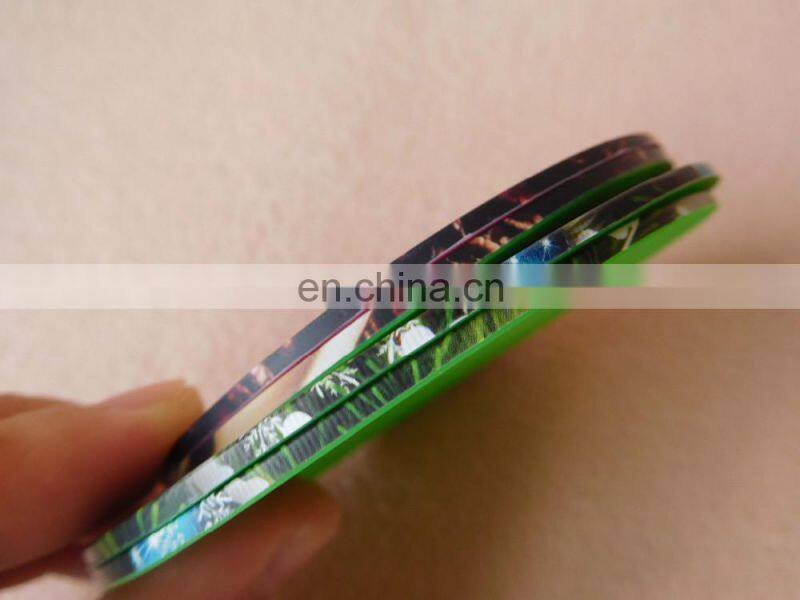 Barware non slip silicone coaster with custom printing logo