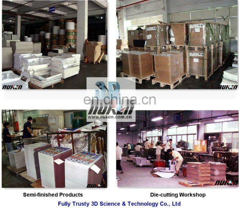 wholesale price 3D effect cover lenticular notebook