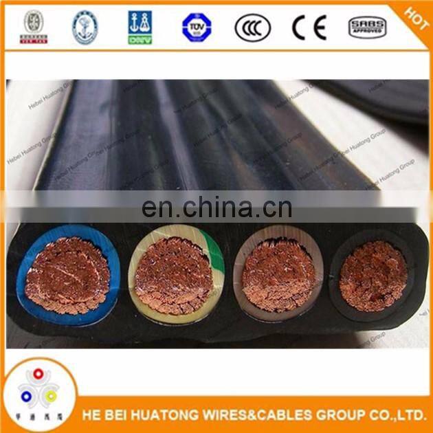 DC GB 300/500V 3 cores copper conductor pvc insulation sheath Flat Traveling Cable for Elevator/LIFT Tvvb flexible control cable