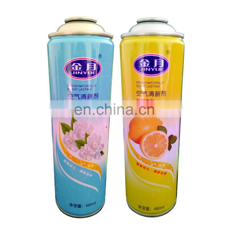 tin aerosol can Color printing empty aerosol spray can for refilling air freshener