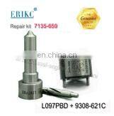 Injector repair kit 7135-659 include control valve 9308-621C and diesel nozzle L097PBD for fuel injector EJBR01901Z