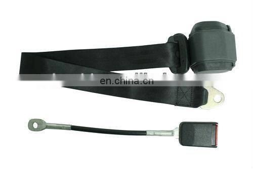 webbing polyester three point safe seat belt for universal car