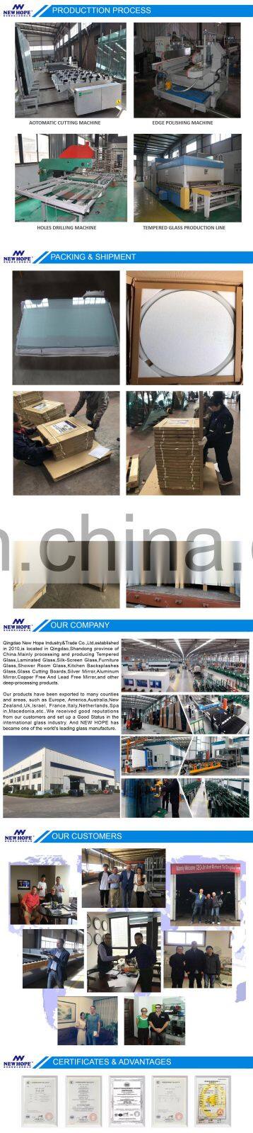 6mm Tempered glass top mini coffee table Round side table with glass top