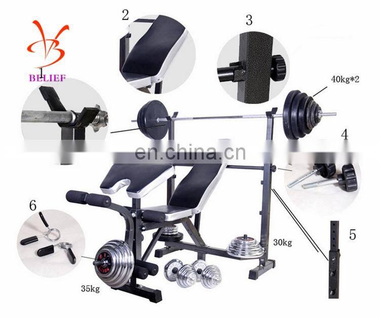 Weightlifting Bench Press Free Stand Adjustable Squat Rack