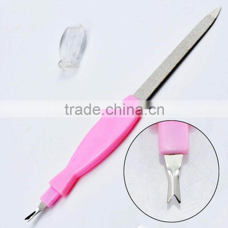 Disposable dead skin remover tool with nail file