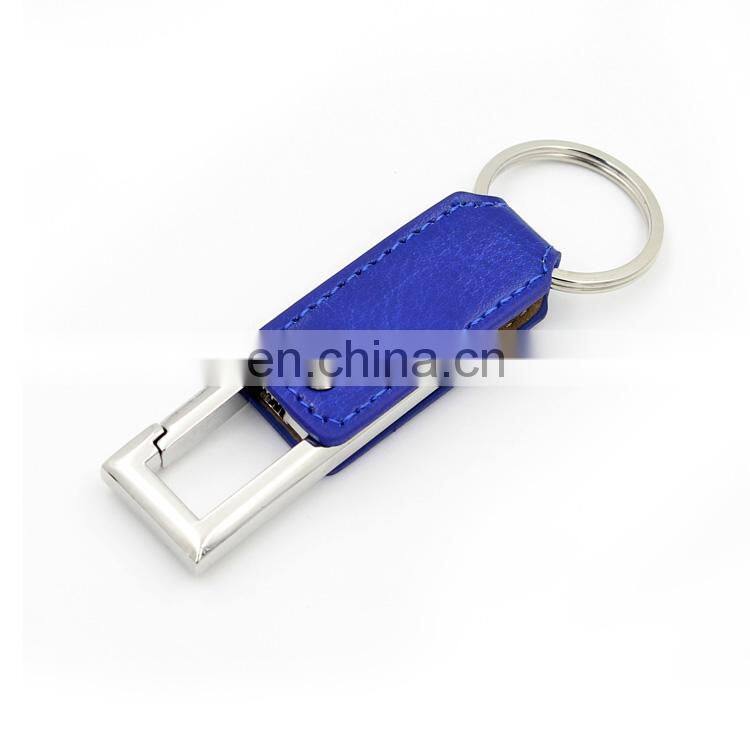 Wholesale Customized Logo Pendrive Leather USB Flash Drive Gift with Gift Box Packing