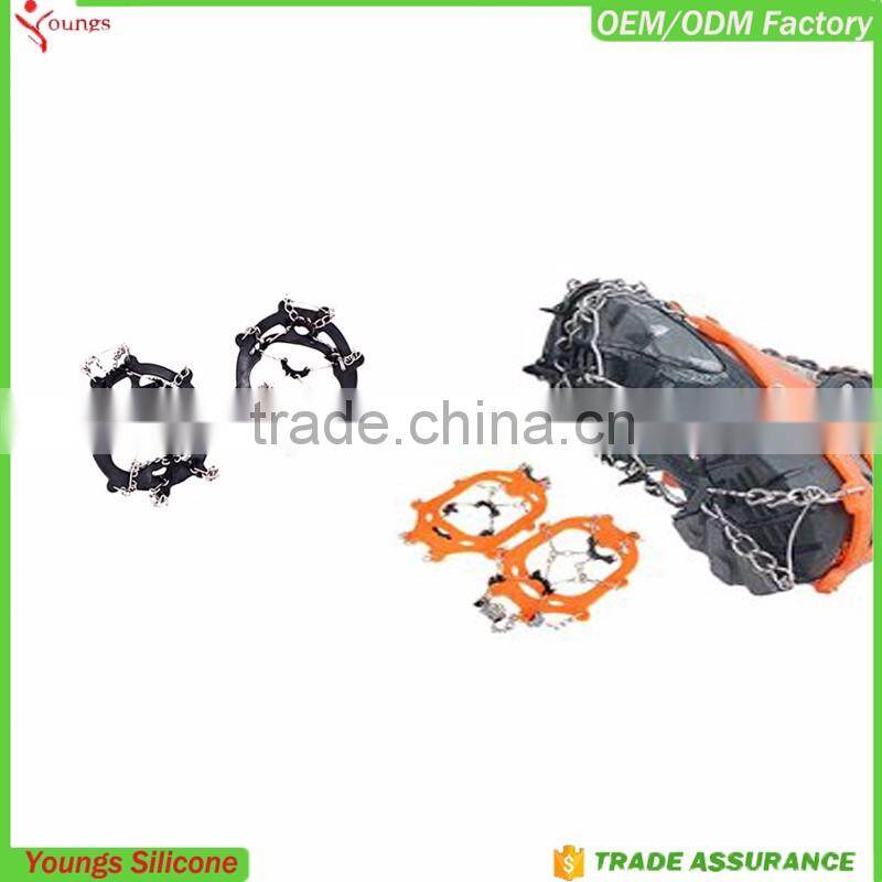 2016 winter spikes shoe snow protectors silicone anti-slip ice cleats ice shoes spike