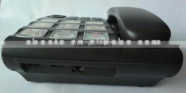 big button telephone with emergency button for old man