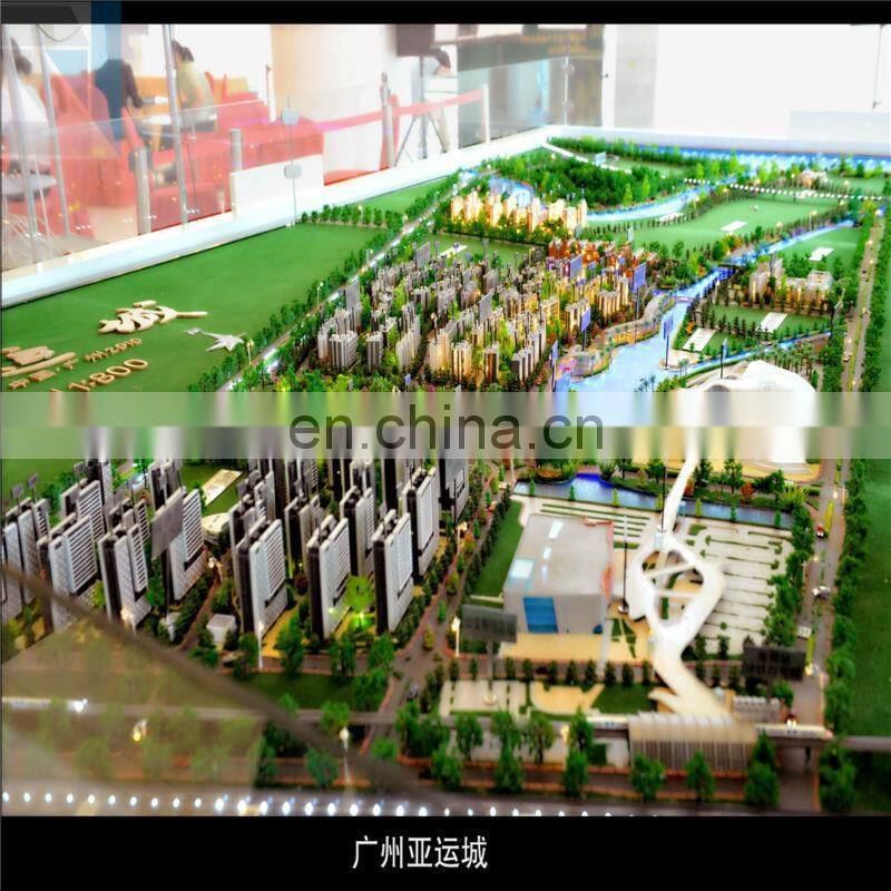 Miniature city model for mater plan in real estate