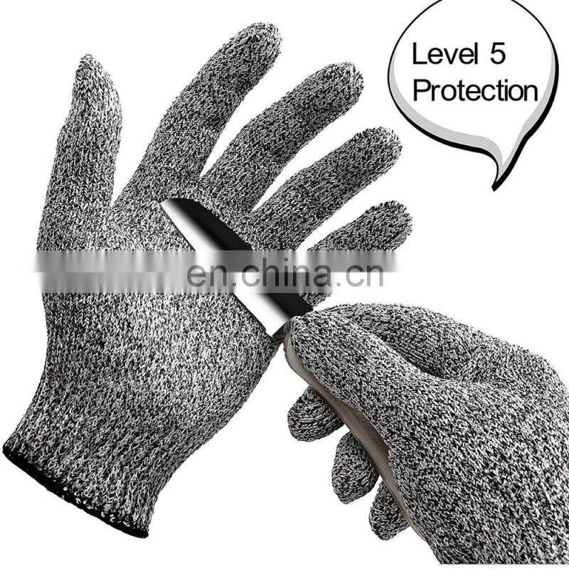 New Design Level 5 Cut Resistant Touch Work Gloves