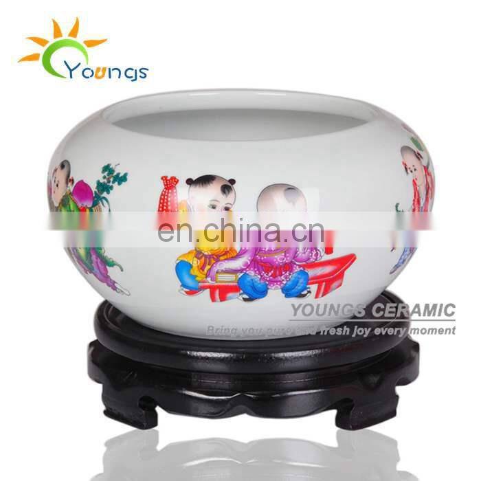 Various Beautiful Chinese Ceramic Small Fish Jars Pots