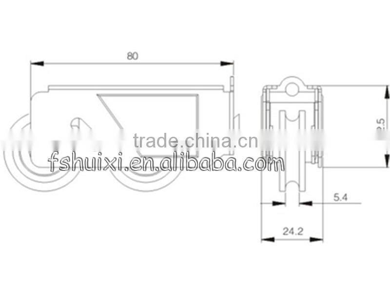 Stainless steel,precision nylon double window and door rollers