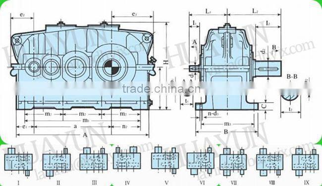 Hard cylinder ZSY gearbox