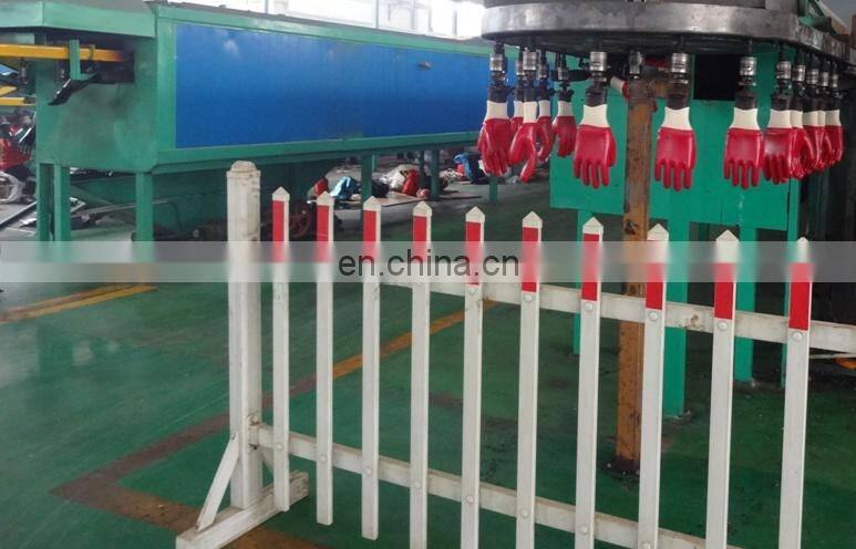 Winter Cotton Jersey Lined Black PVC Sandy Rubber Glove Oil and Gas Work Glove