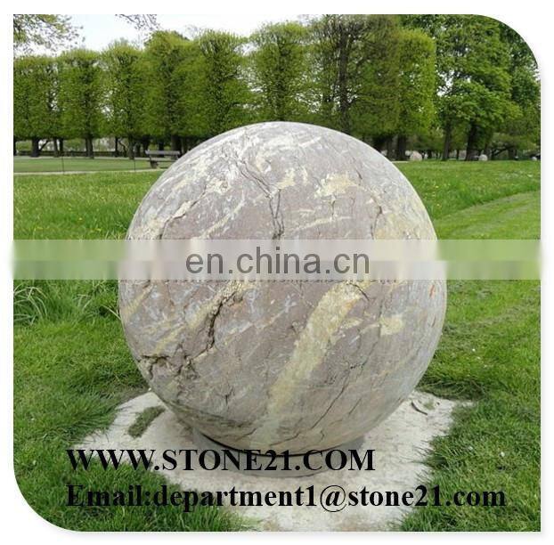 Garden stone decoration , Marble stone decoration ball