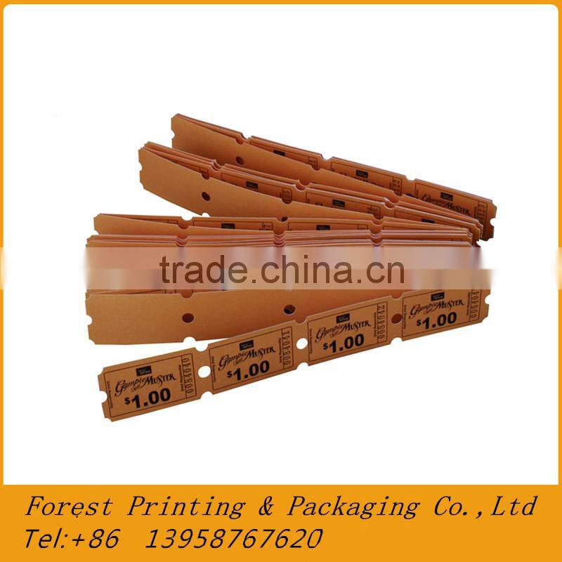 Lottery Game Ticket, Raffle Ticket, Serial Numbering Tickets