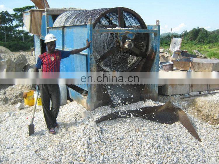 Mobile screw diamond trommel screening plant 75 t/h popular in Ghana Australia Bolivia Brazil