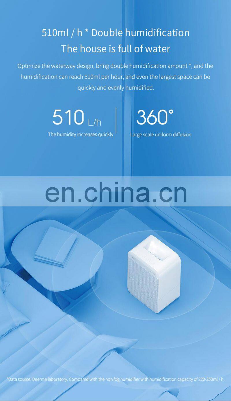 New Mijia Deerma Fog free air humidifier 510ml/h intelligent household mute bedroom water air conditioner pregnant women and inf