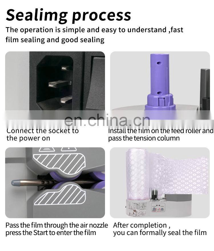 Willing Industrial Air Bag Inflat Fill Bubble Filler Cushion Packing Product Air Pillow Cushion Fill Making Machine