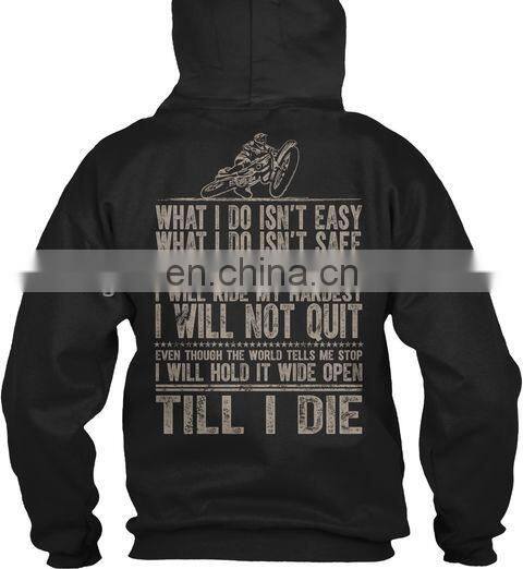 OEM Rubber Print Fitness Pullover Workout DIRT BIKE MOTOCROSS Biker Drawstring Man Sweatshirts Hoodies