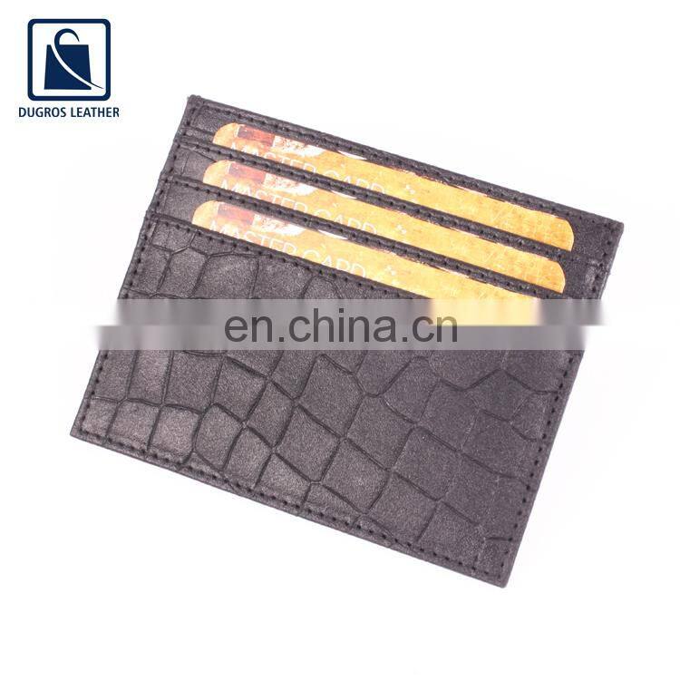 Factory Direct Sale Optimum Quality Top Selling Unique Design Genuine Leather Card Case Holder at Reasonable Price