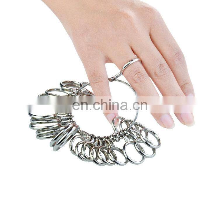 EU/JP/KR/UK/US Useful Standard Jewelry Measuring Tool Rings Size Metal Finger Ring Sizer Measure Gauge