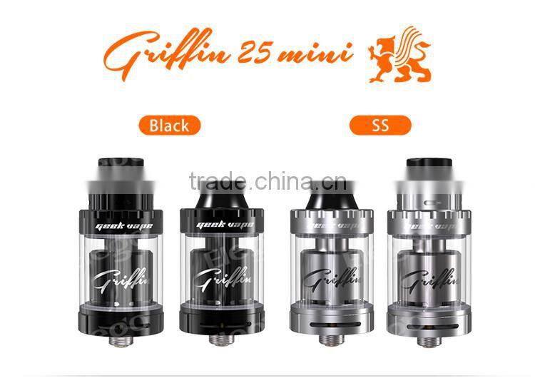 Elego Newest Coming Original Geekvape Griffin 25 Mini RTA Tank , Tsunami 24 Glass , Eagle Tank