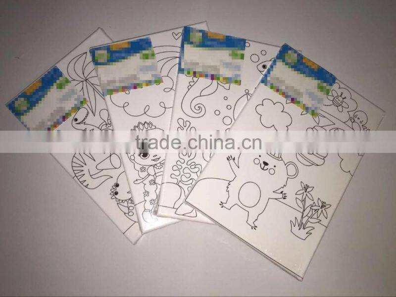 2016 cheap painting canvas set for children and kids