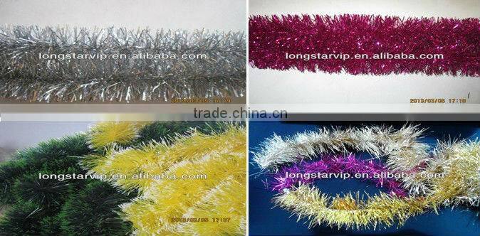Metalized Tinsel Garland Cutting Machine with star,heart shape