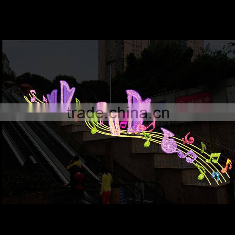christmas decoration LED street motif light decorative artificial flower with light