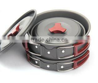 2~3persons Outdoor portable cookware camping Aluminum alloy PY71003