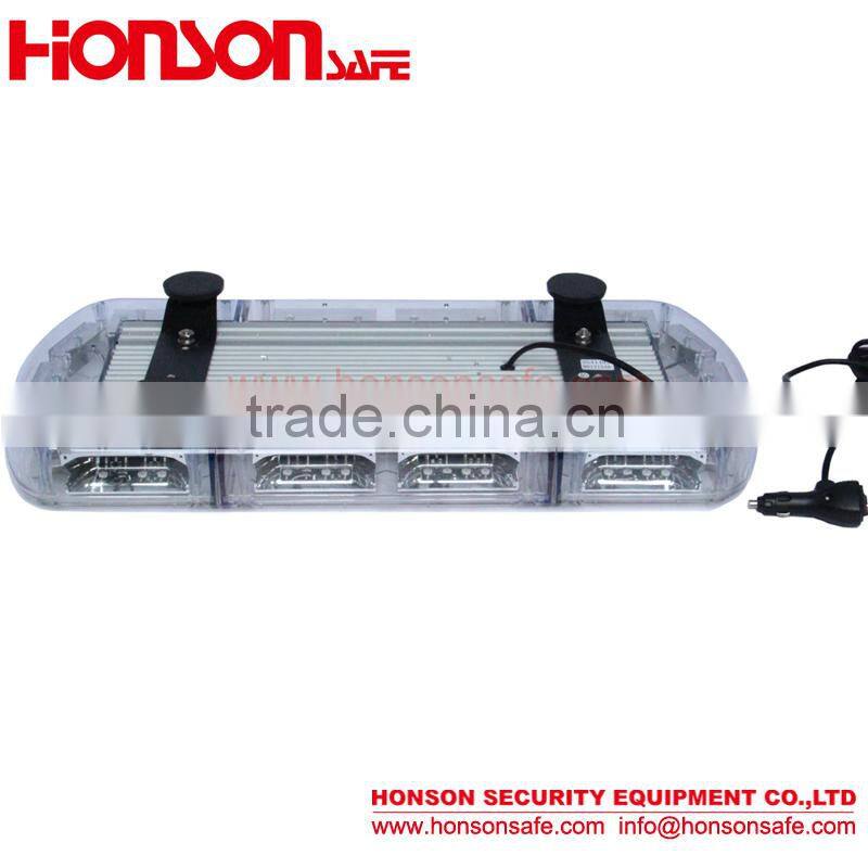 LED PC dome and alumimun Base Magnetic installation High Power LED warning vehicle mini lightbar HSM424